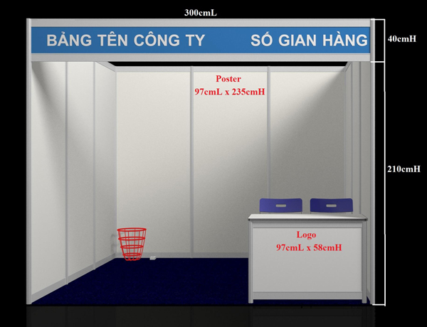 Gian hàng tiêu chuẩn Gian hàng tiêu chuẩn tại Hội chợ và triển lãm